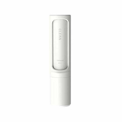 Reusable 2-in-1 pet hair remover brush lint roller in white