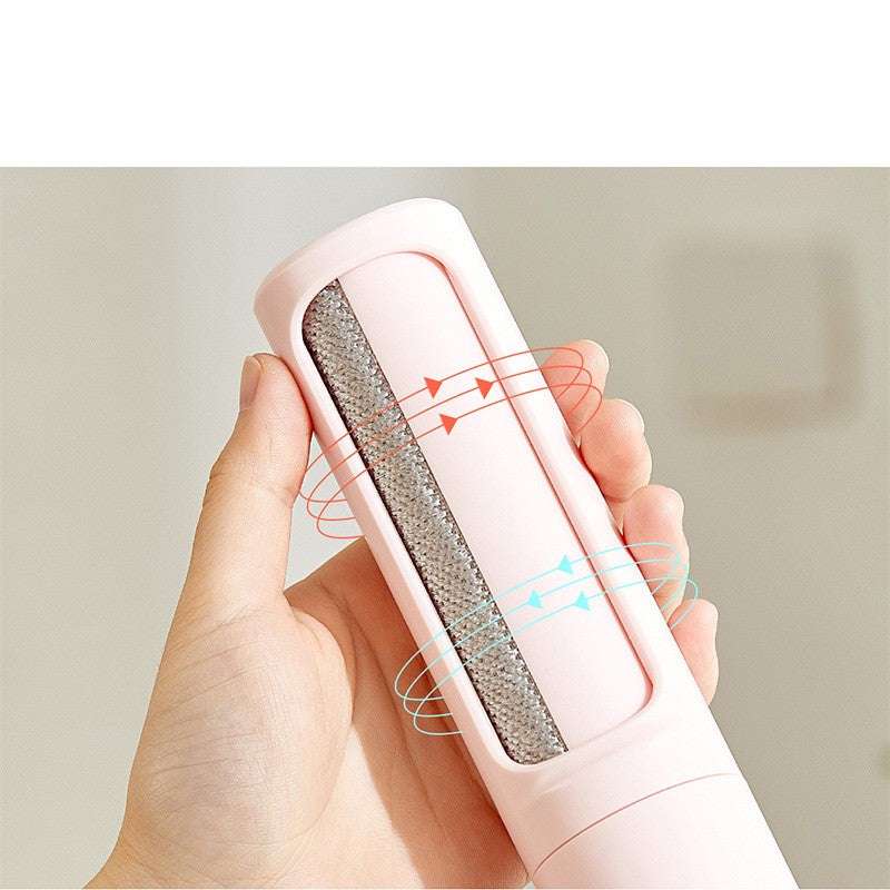 2-in-1 reusable pet hair remover brush lint roller for efficient pet fur removal
