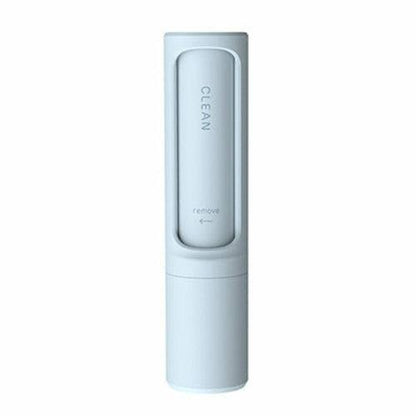 Portable reusable pet hair remover brush with self-cleaning and dustbin