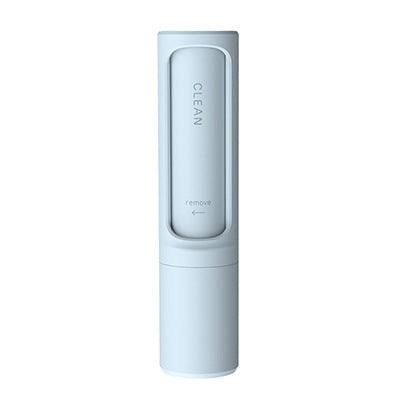 Portable reusable pet hair remover brush with self-cleaning dustbin